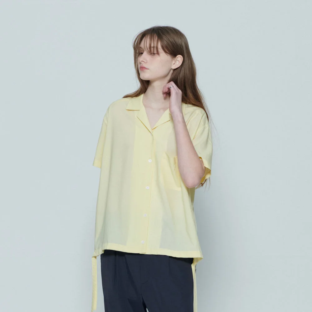 半 衣袖 襯衫 (Cream Yellow)