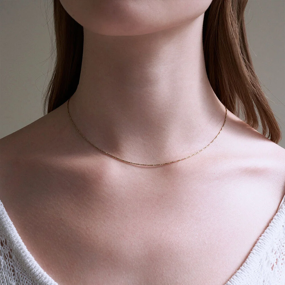 Simple line necklace - 2 color