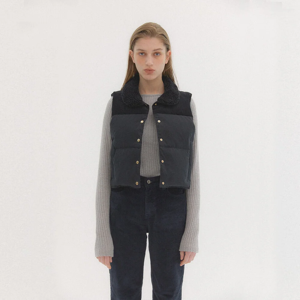 Catherine Puffer Vest (Black)