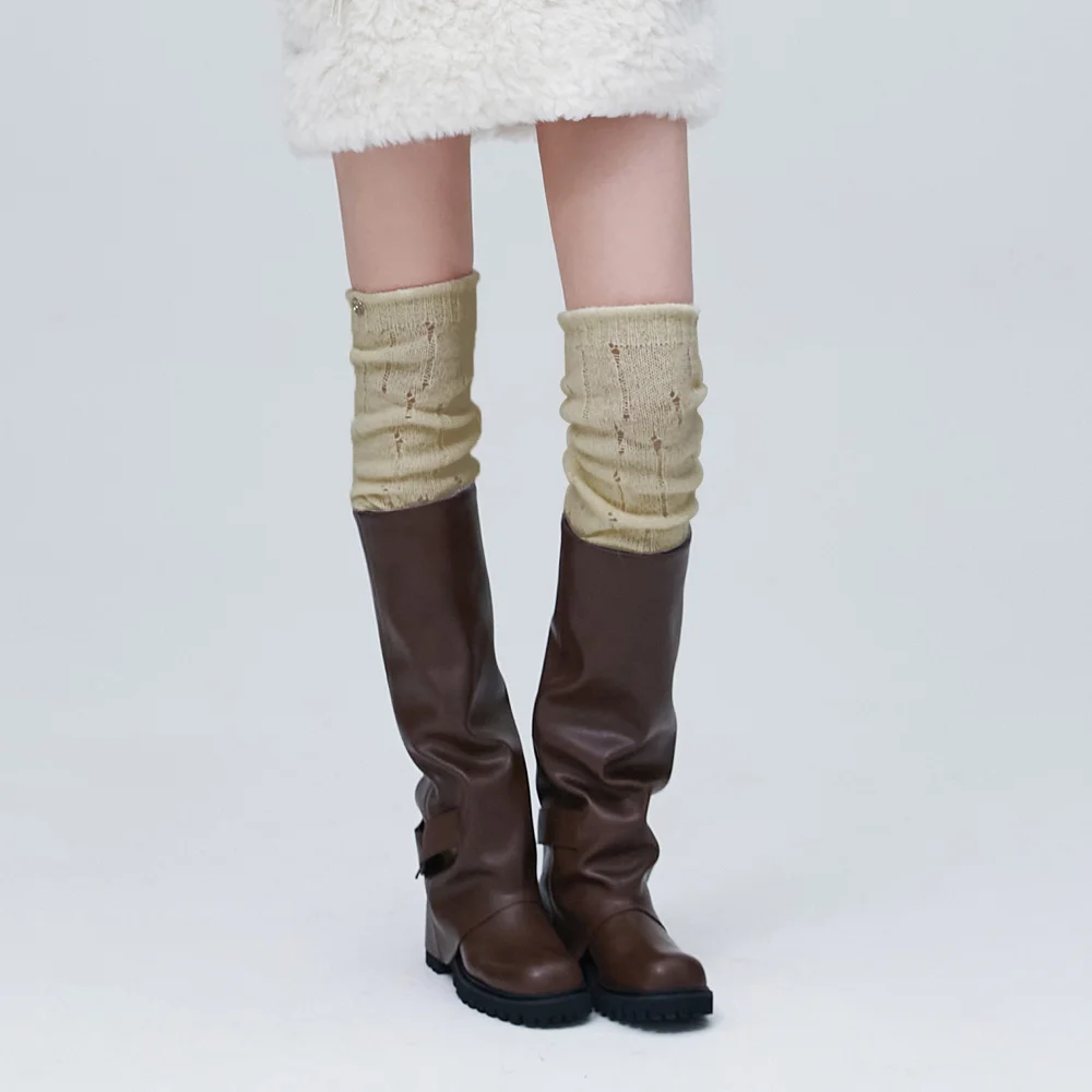 KNIT LEG WARMER BEIGE BP4AK001 BP4AK001