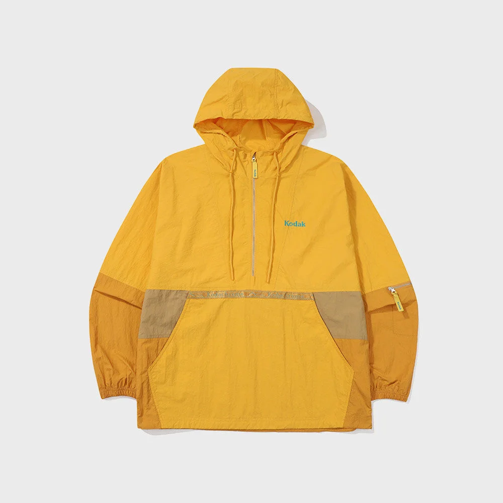 風景 撞色 風褸 外套 YELLOW