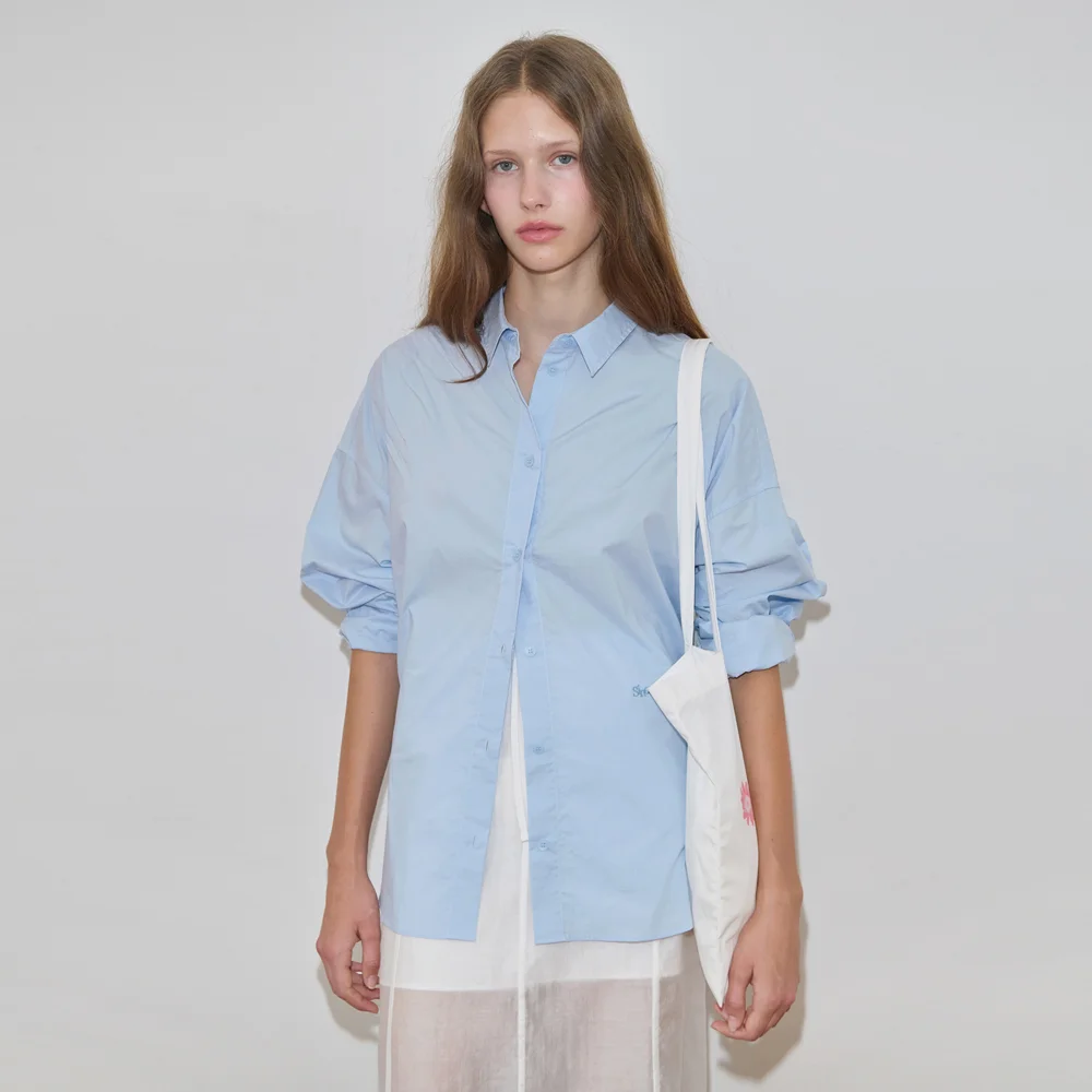 Basic Over Fit Shirt (Blue)
