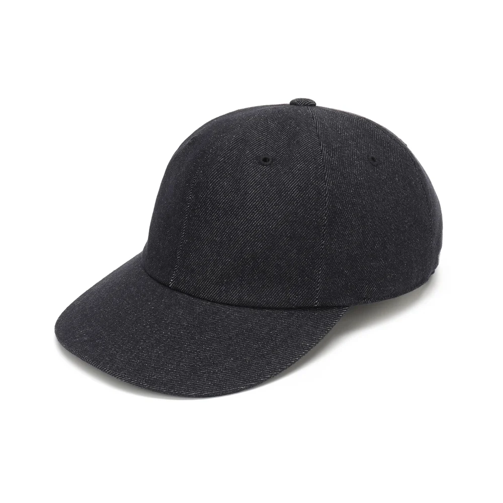 NY10027 LOGO DENIM BALL CAP 靛藍牛仔
