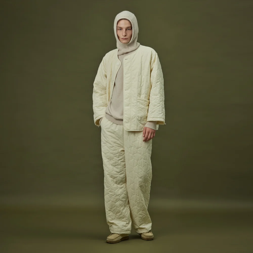 QUILTING PADDING PANT_ivory (men)