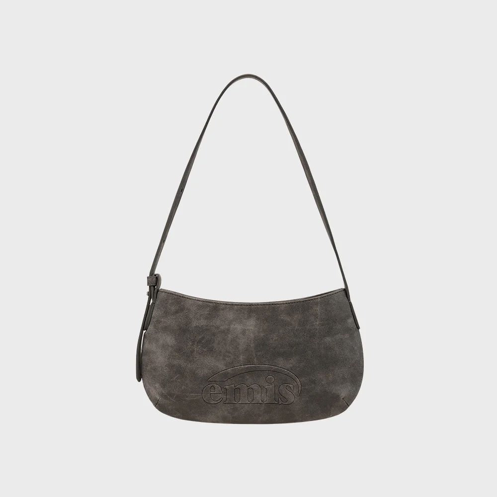 LOGO EMBOSSED TOTE BAG-BLACK