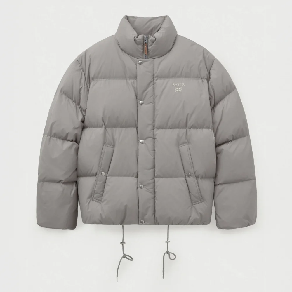 Lauren Puffer 帆布 Down 羽絨外套 灰色