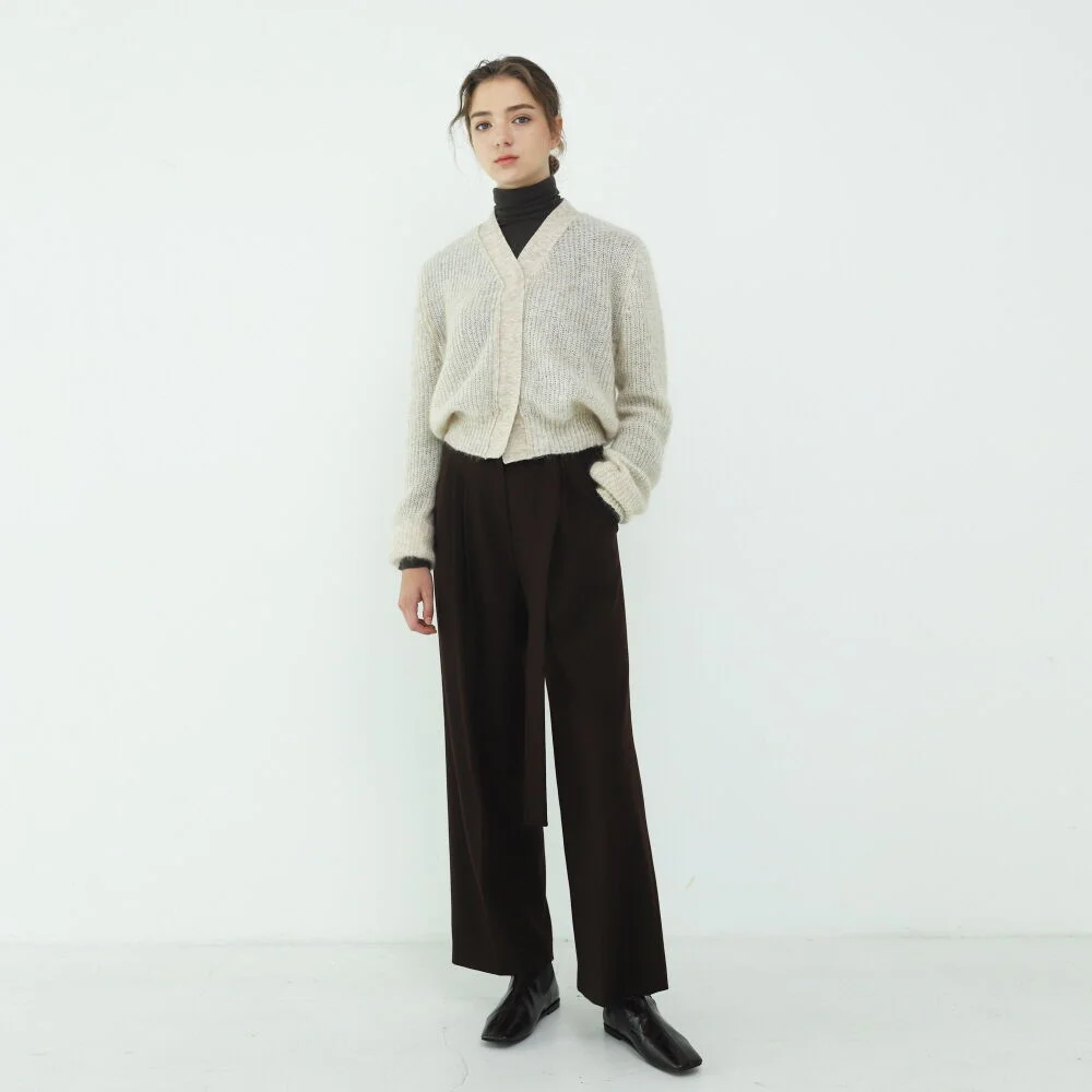 Pants Wide Strap Rich Brown