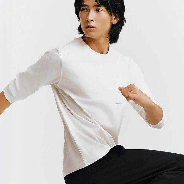 G Motion 口袋 長袖 T恤 024617_2color