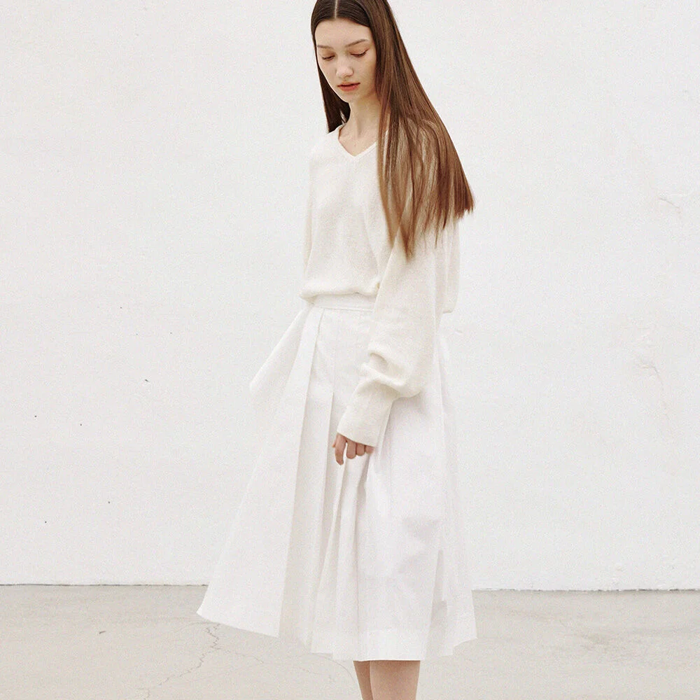 Pernelvcotton Pleats Skirt