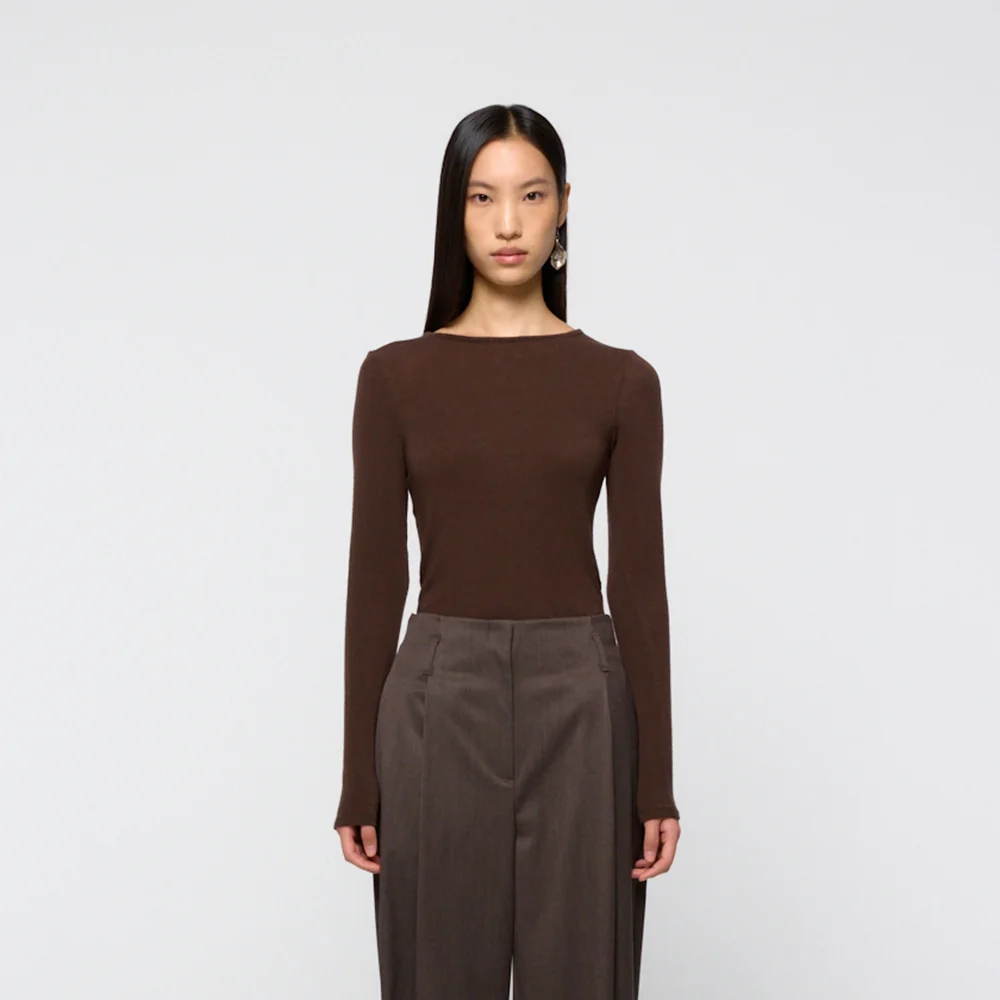 Round t-shirt, Brown