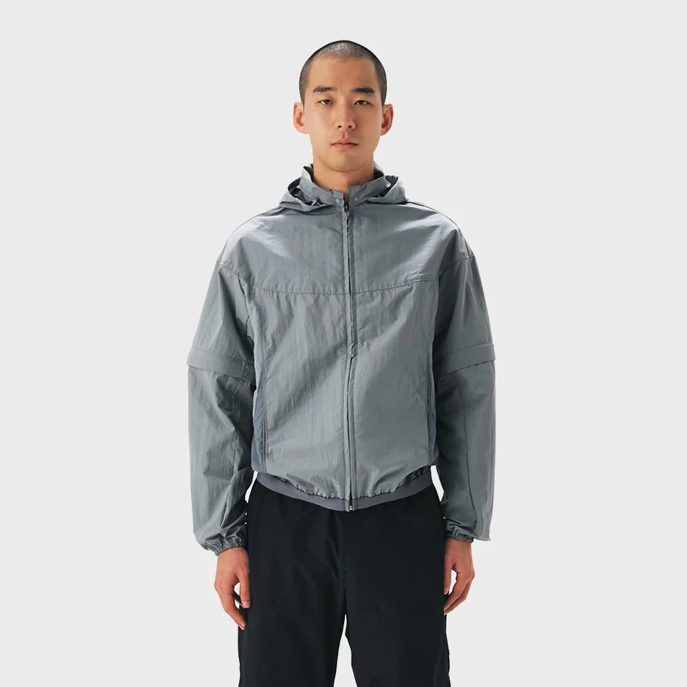 MENS DETACHABLE WINDBREAKER (GREY)