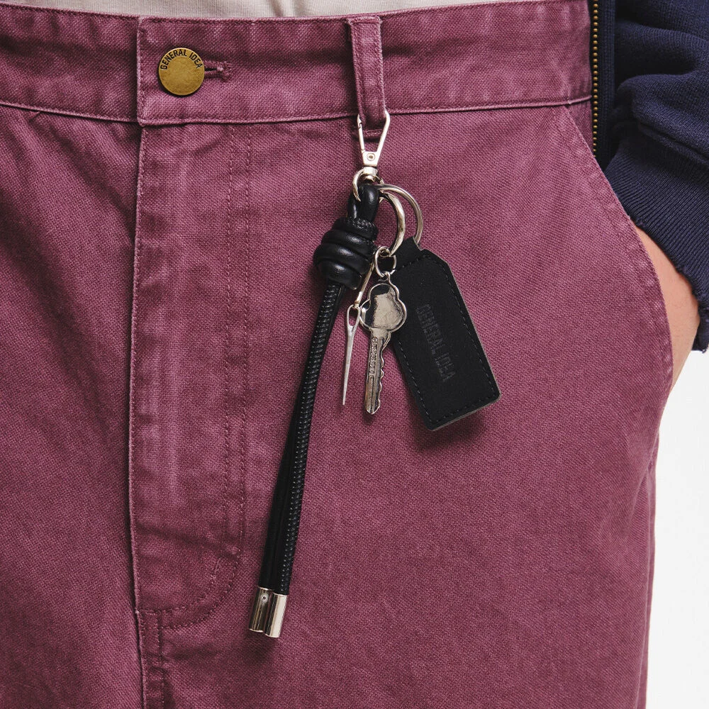 UNISEX 皮革 束繩 腰帶扣 層次 鑰匙扣 / GF3UET004
