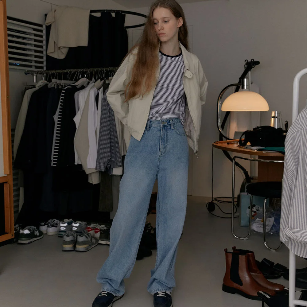 Minimal Blouson (Cream)