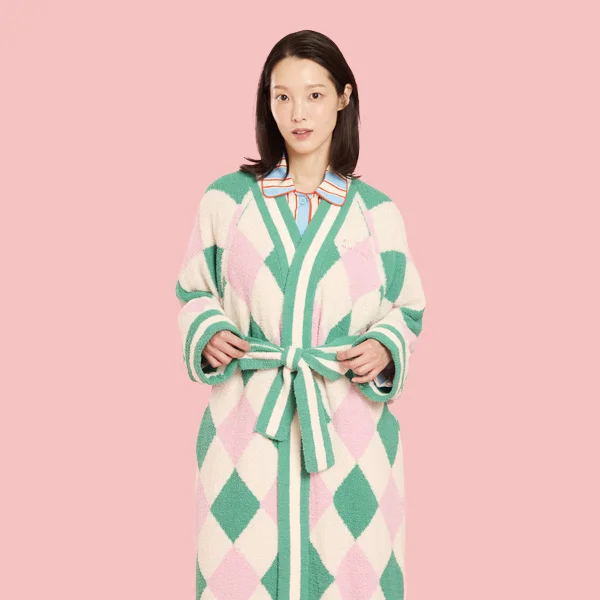 女裝 綠色 Yuhu Chenille 浴袍_BU61UR503