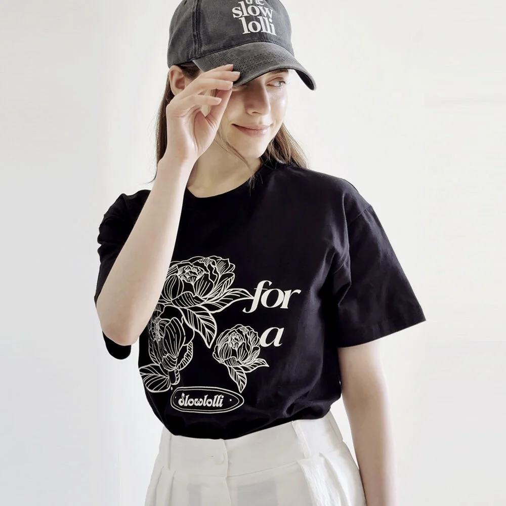 Flower-lettering t-shirt_2 Colors