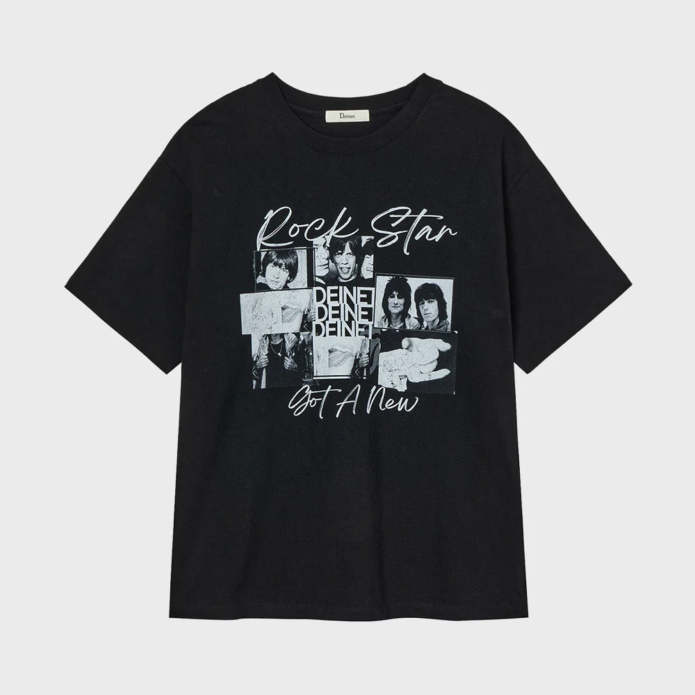 BAND GRAPHIC T-SHIRT IN BLACK