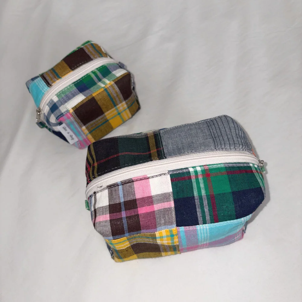 Patchwork Cube Pouch / Yellow Cube 化妝袋