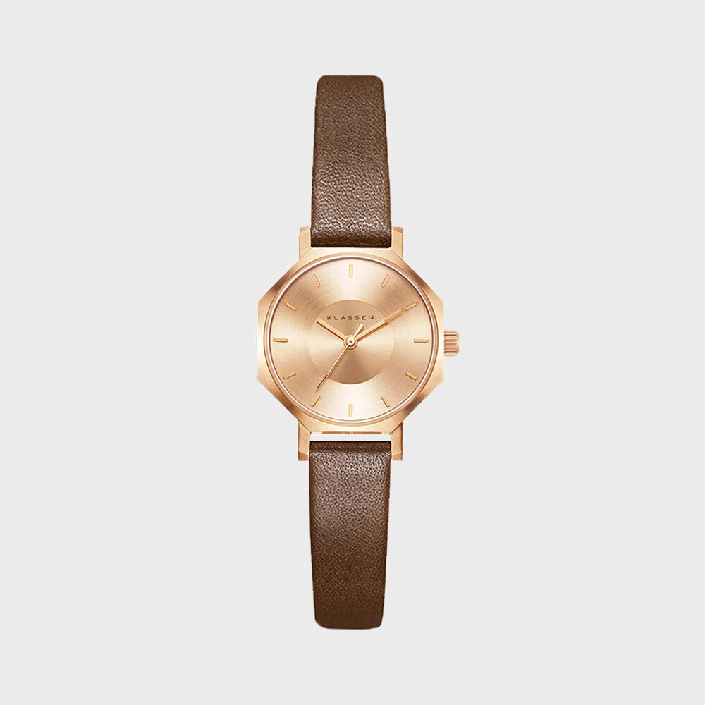 OKTO ROSE GOLD BROWN 28mm - OK17RG001S