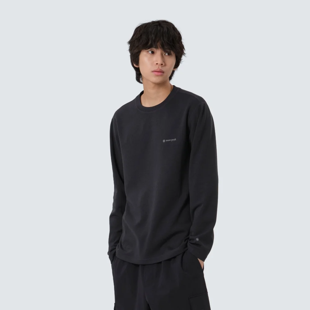 Delta Peak 速乾 長袖 T恤 Dark Charcoal (S25FMTTL22)