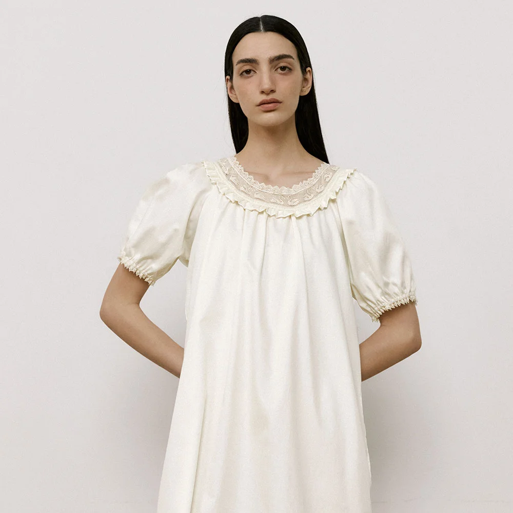 (w) Classic Cotton Short Sleeve One-piece 002
