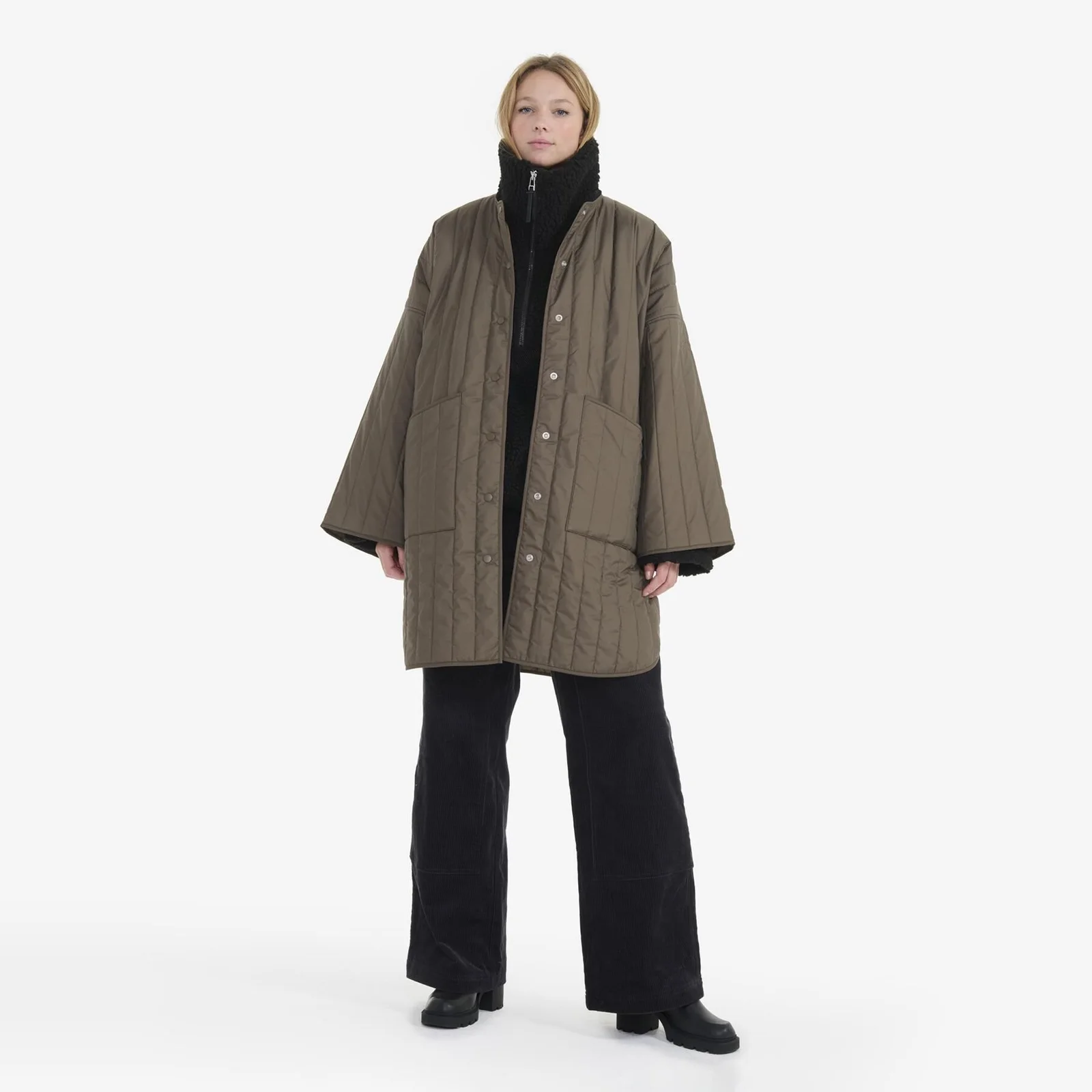 中性 Gore-Tex 絎縫 長款外套 Aigle Experience by Etudes Studio AIW24WOUI003CED