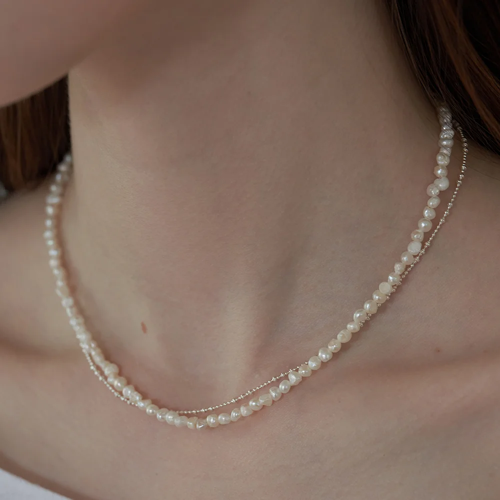 Irregular Line Mixed Necklace