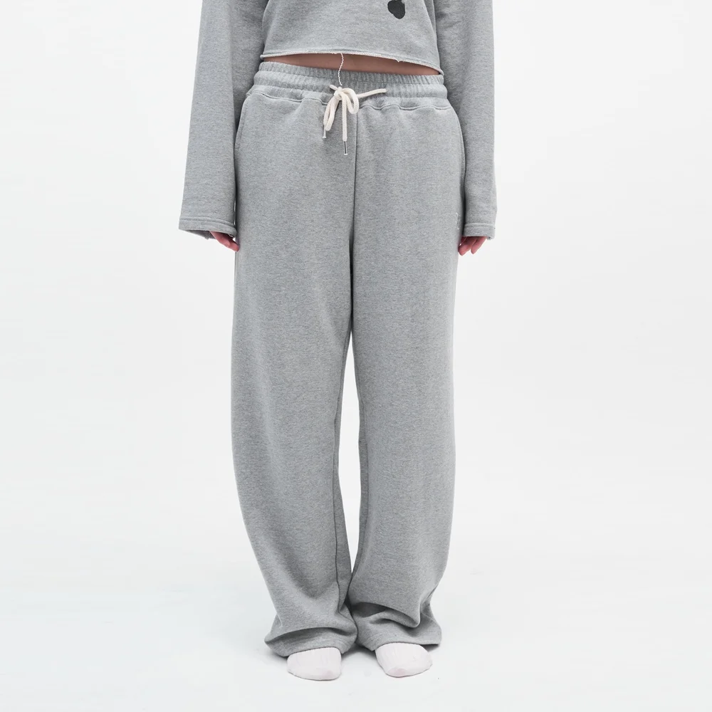 ESSENTIAL WIDE RELAXED SWEATPANTS_ #GRAPHITE FADED GRAY