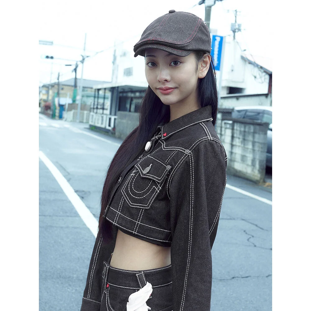 KIRSH X True Religion 縫線 點綴 牛仔 短版 外套