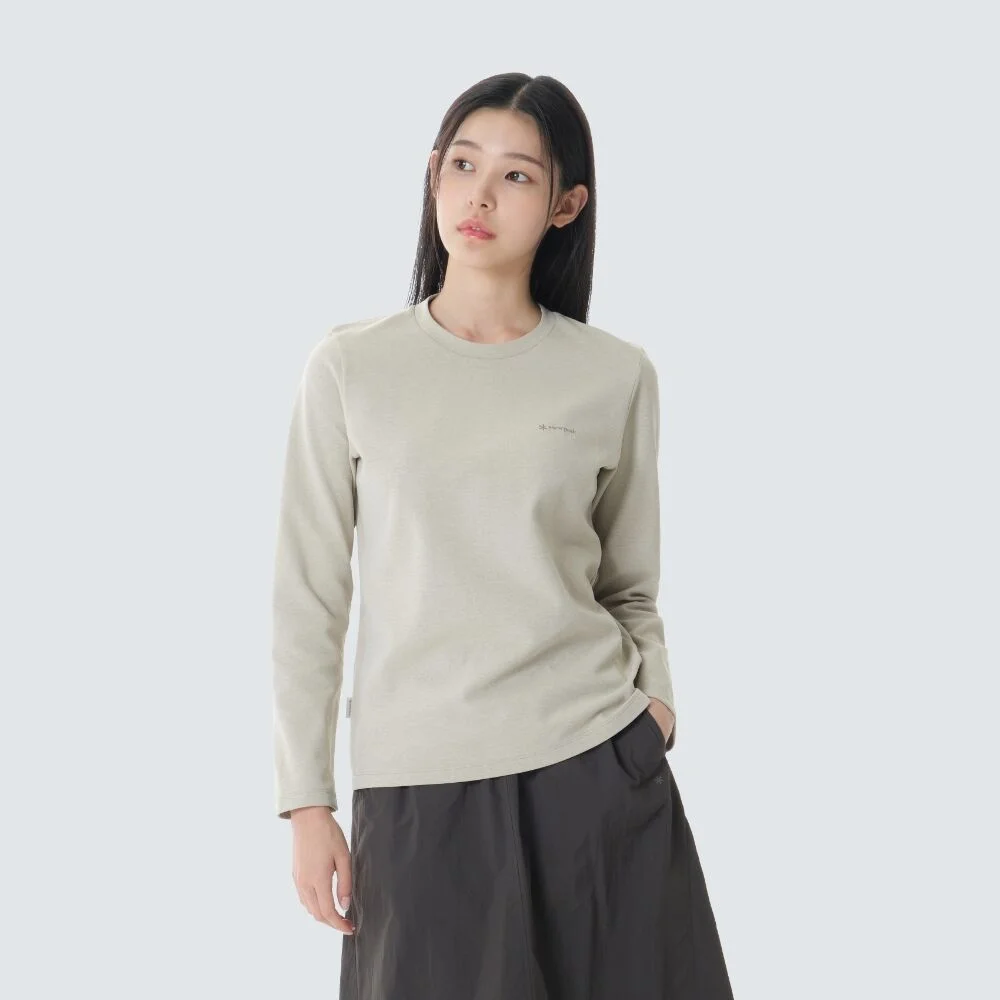 速乾 女裝 長袖 T恤 Light Beige (S26FWFTL15)