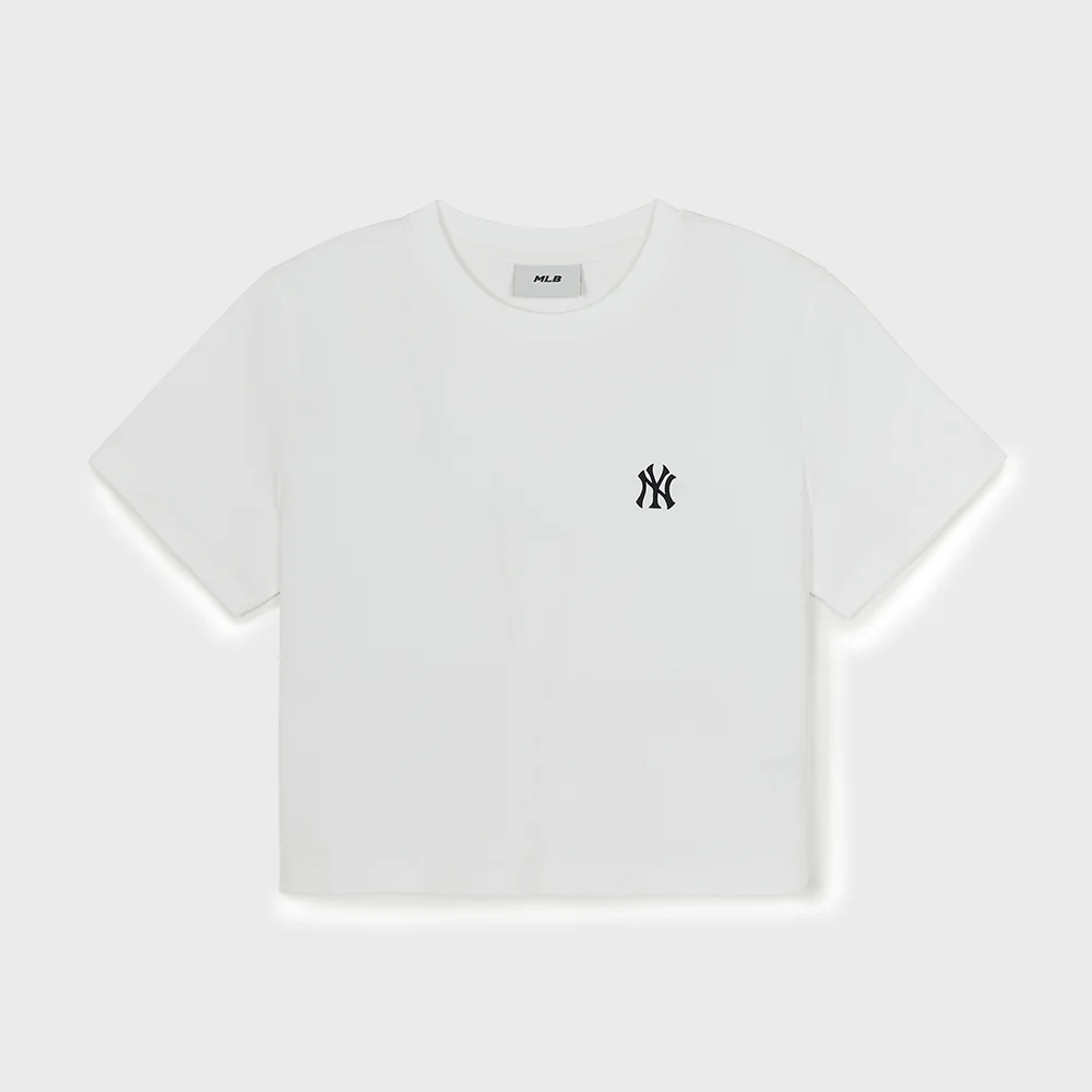 女裝 基本款 短版 舒適版型 短袖T恤 NY (White)