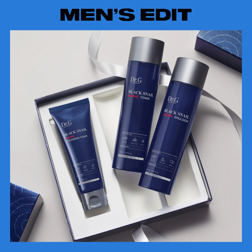 Dr.G 黑蝸牛 Homme 尊貴 3款 套裝 (爽膚水150ml+乳液150ml+潔面泡沫70ml)