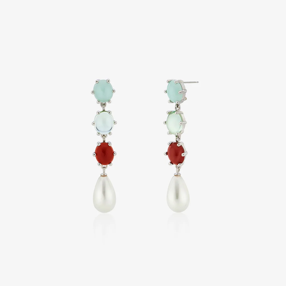 Nonna drop earrings, MULTI