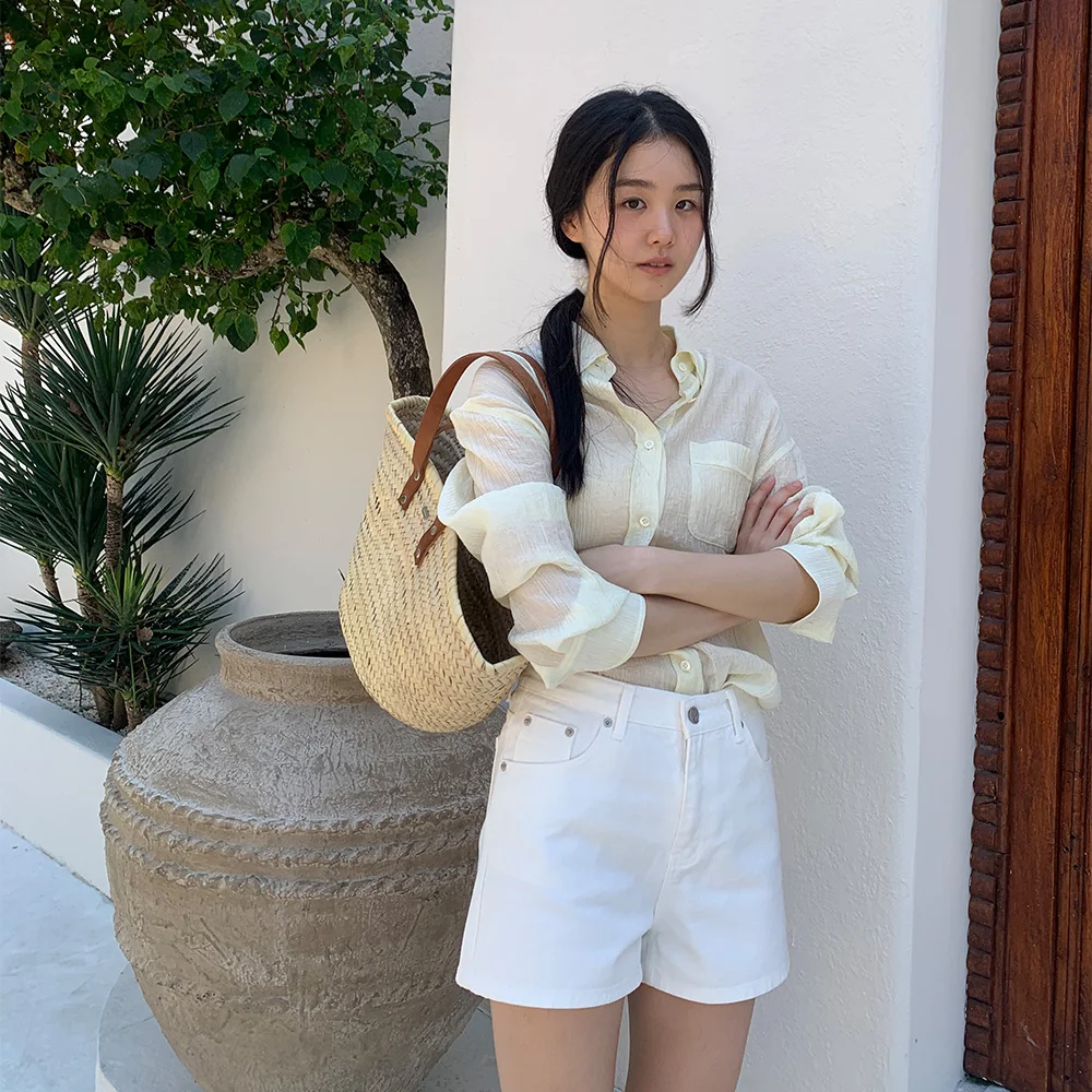 MUSEE SHORT DENIM (WHITE)
