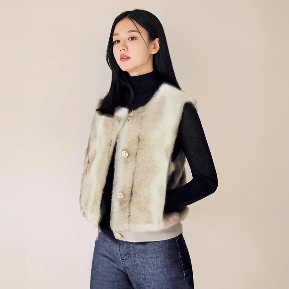 FW FAUX 水貂 排扣
