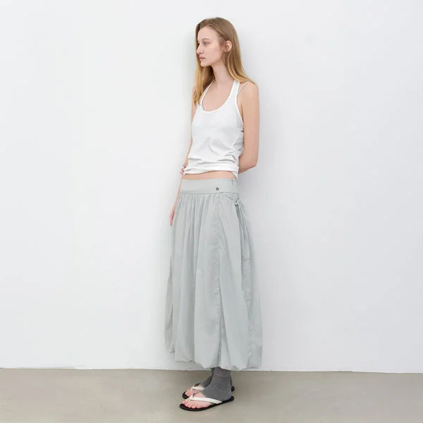 YU NYLON SHIRRING BALLOON SKIRT (SK-5105)