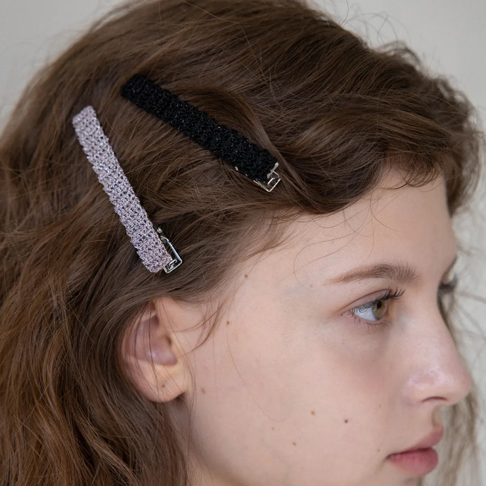 Gleaming crochet knit hairpin (3colors)