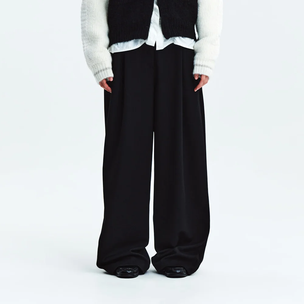 REVERSE WASHED DENIM PANTS FOR MEN IN BLACK