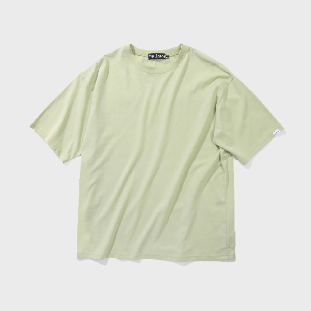 粉彩色 絲光棉 純棉 T恤_DUSTY YELLOW