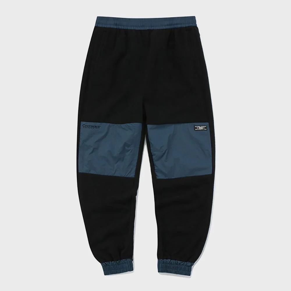 CU SIGNATURE LOGO FLEECE TECH PANTS 灰藍色