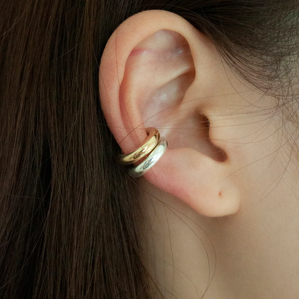 silver925 basic earcuff_2 Colors