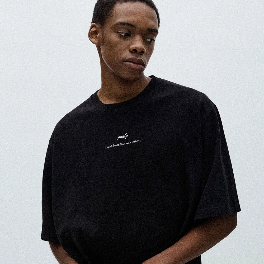 Slogan Over T-Shirt (Black)