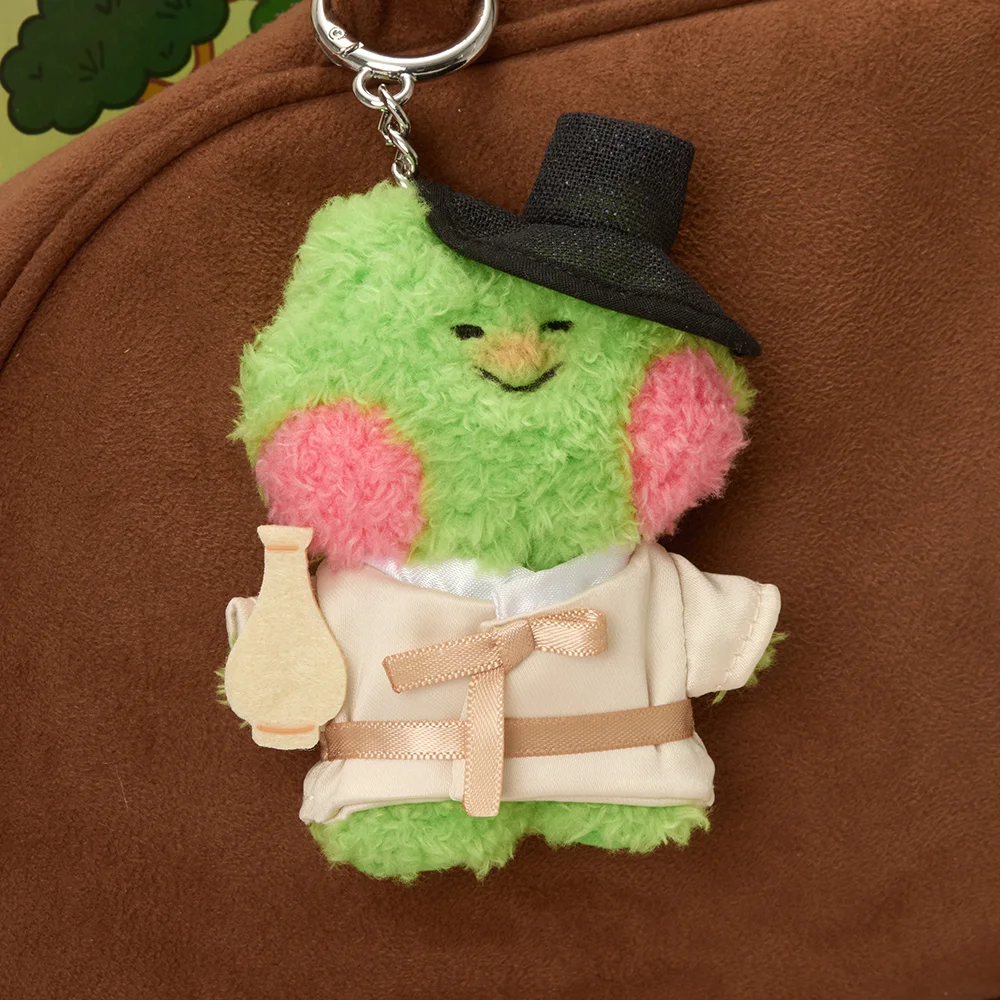 LINE FRIENDS Minini Lenini K-Souvenir 玩偶 鑰匙扣 醉酒 Seonbi
