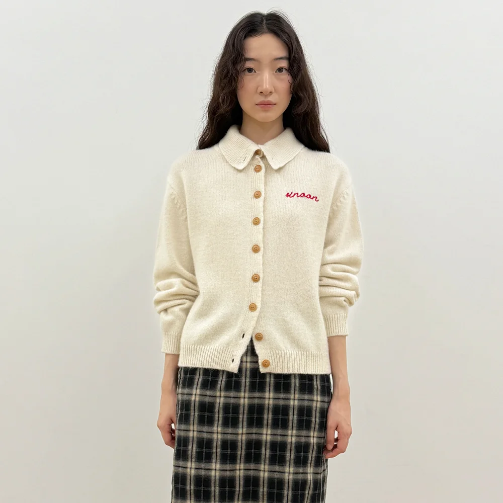 Sinoon Button Knit Cardigan (Cream)