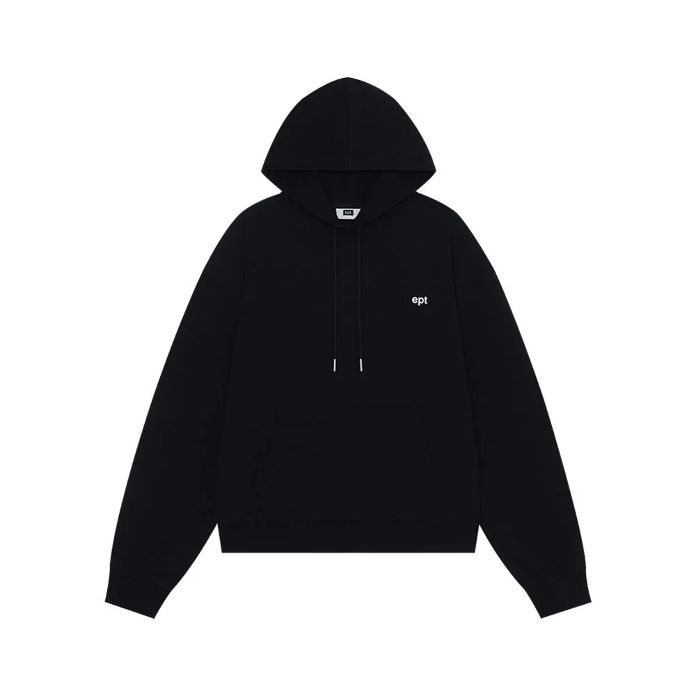 SEL FLUFF CLASSIC LOGO HOODIE (BLACK)