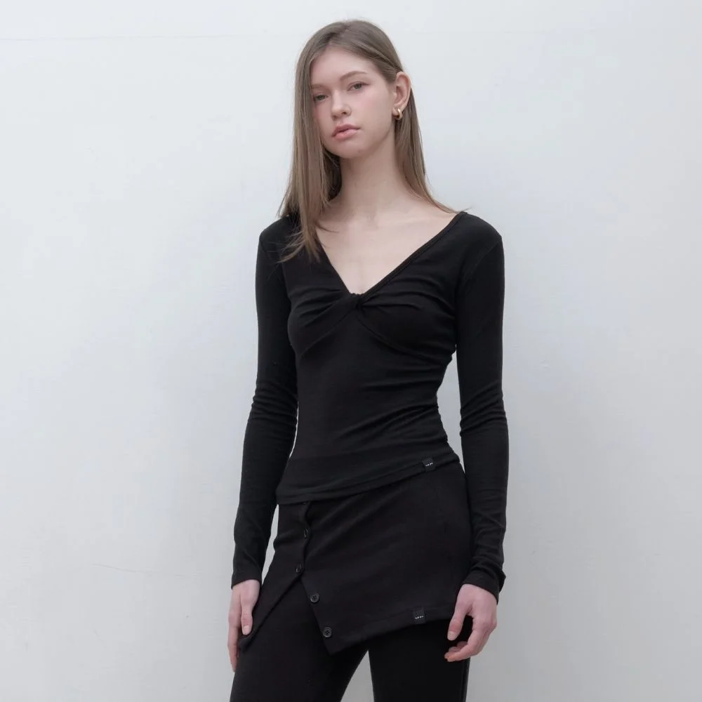 Twisted Long Sleeve 黑色