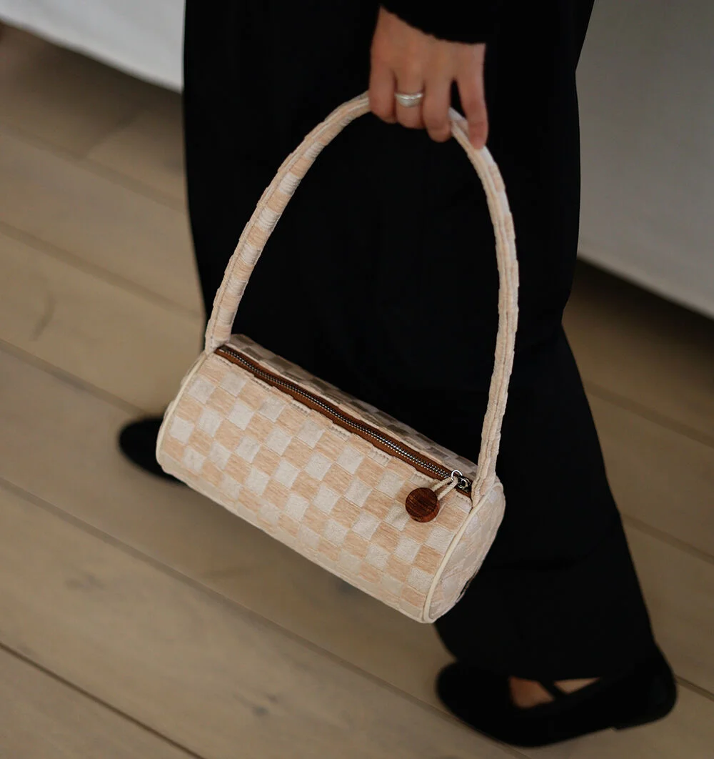 canny bag _ beige checker