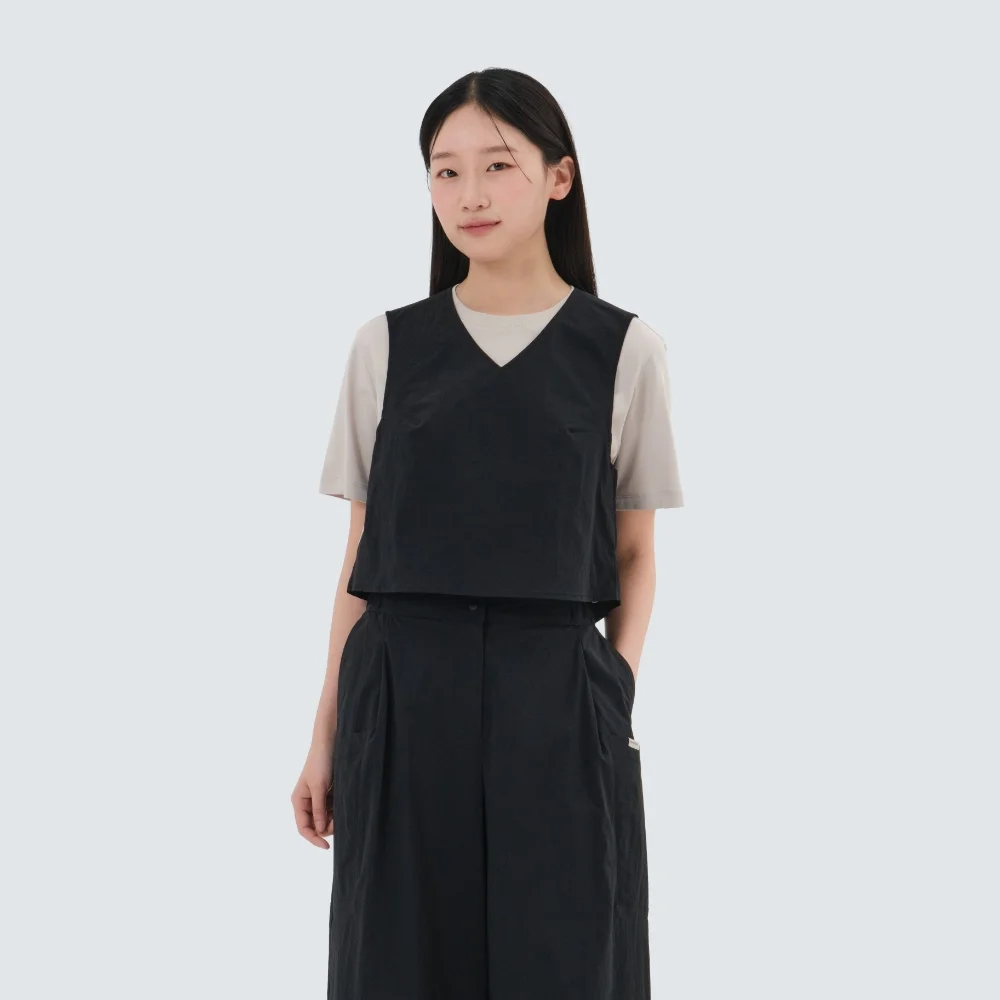 髮根 女裝 無袖 Black (S25MWRST61)