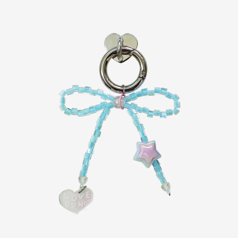 鑰匙扣&手機支架_Aurora Sky Ribbon Beads Keyring&Tok