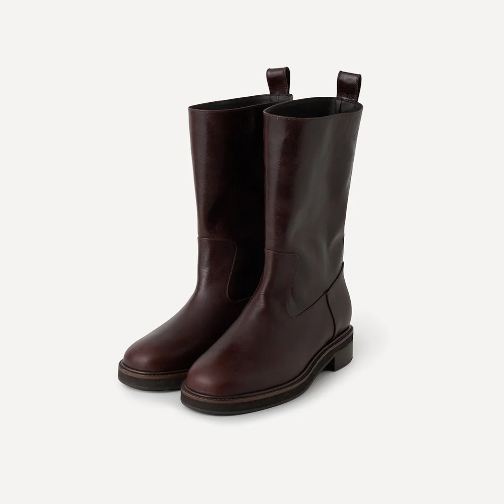 WIT HALF BOOTS (WINE)
