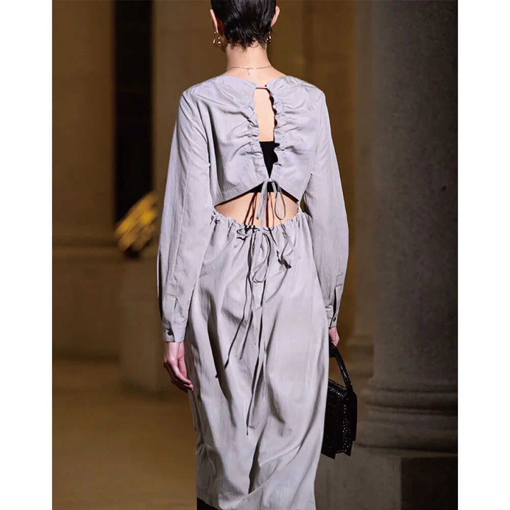 Gabriel back-open dress